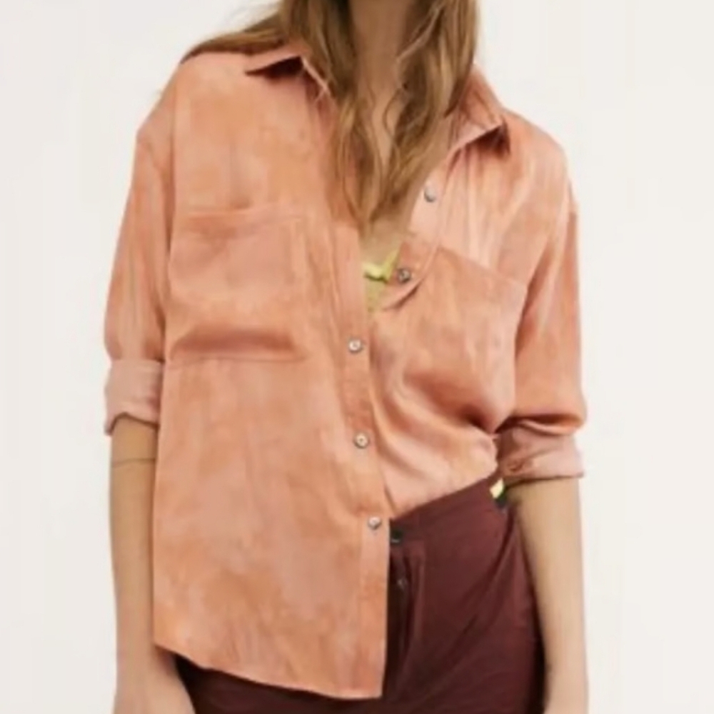 We The Free• Color Of The Valley Rust Colored Button Up. Sz L